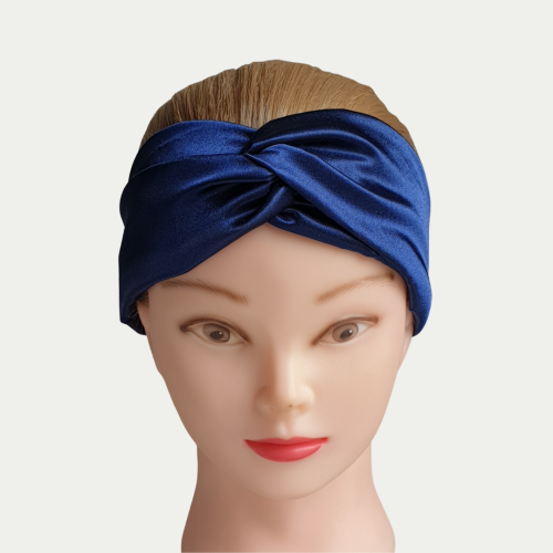 Royal Blue Satin Headband
