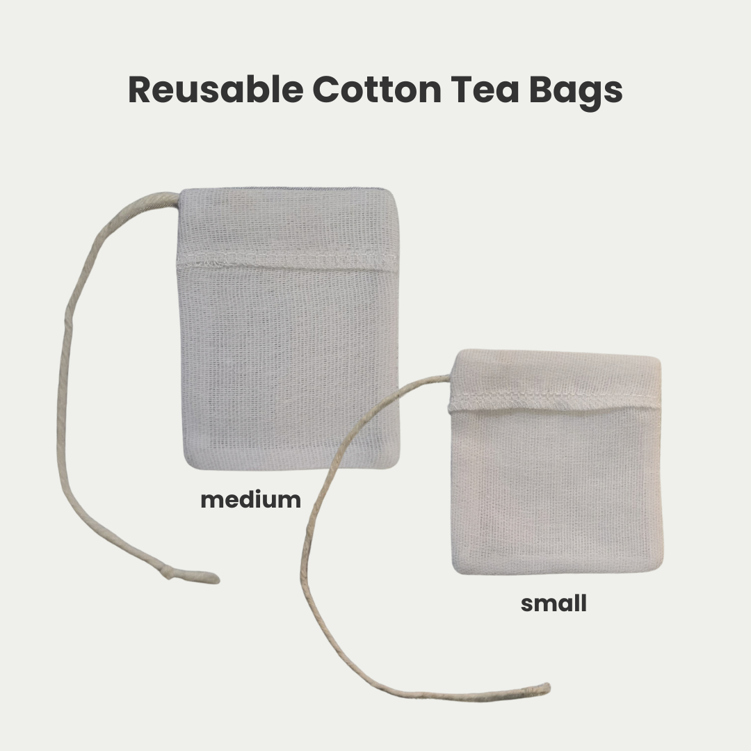 reusable cotton tea bags